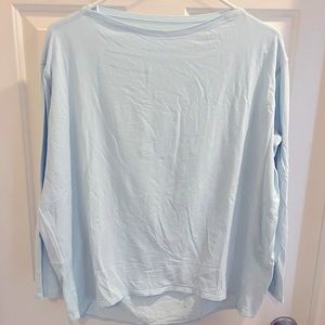 Lululemon Back In Action Light Blue Long Sleeve